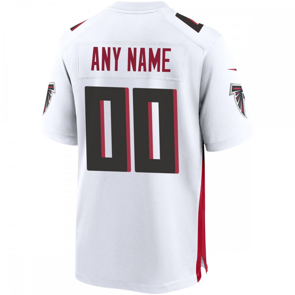 Atlanta Falcons Nike Custom Game Jersey - White-GridironStore